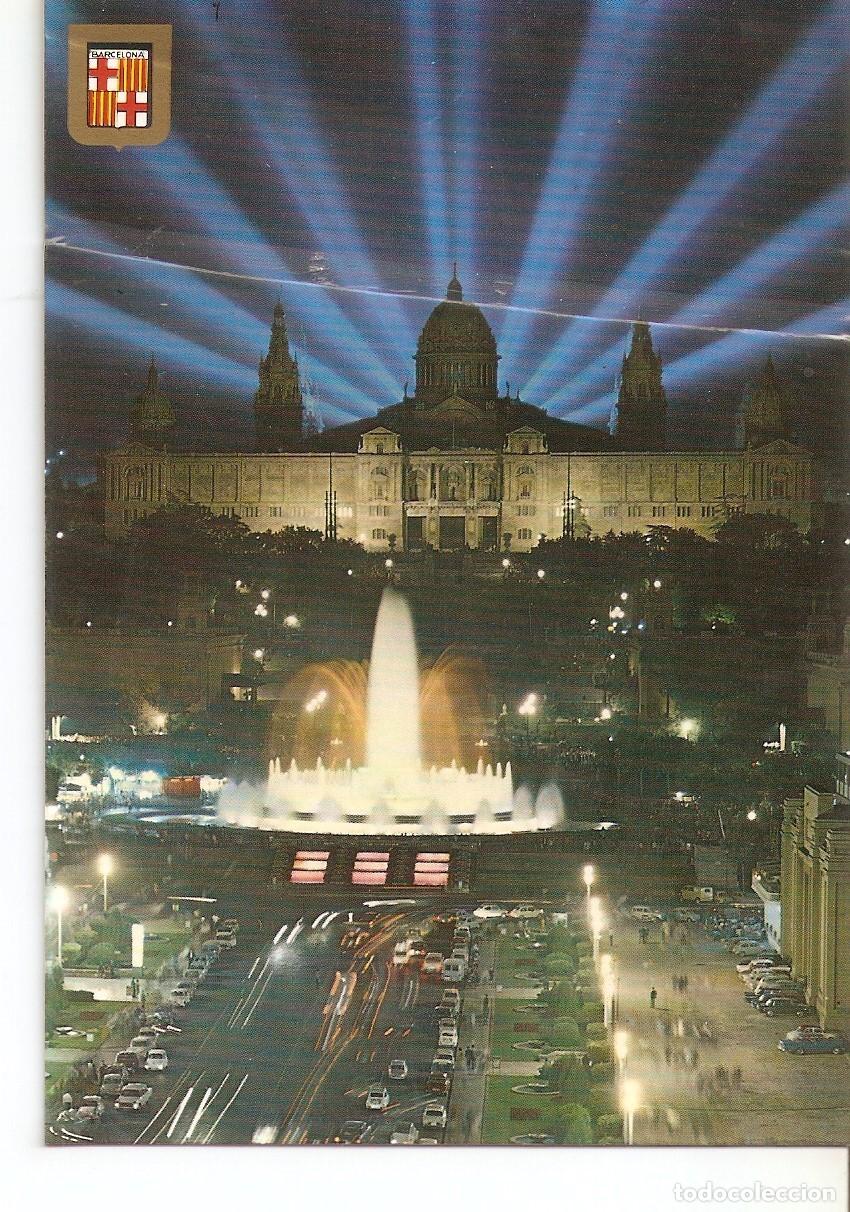 Postkarten: Postal 037957 : Barcelona. Fuentes y Palacio Nacional de Montjuich - Varios