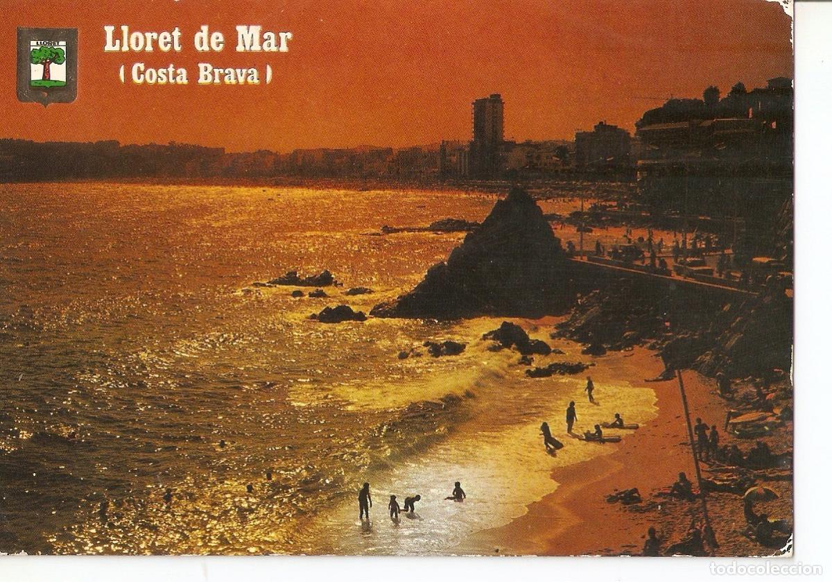 Postais: Postal 037936 : Lloret de Mar (Costa Brava). Atardecer - Varios