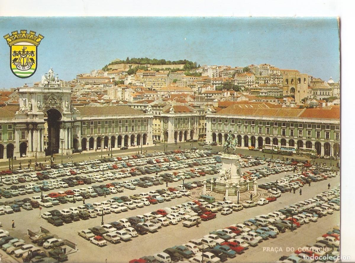 Cartoline: Postal 038355 : Lisboa - Portugal. Pra&ccedil;a do Comercio - Varios