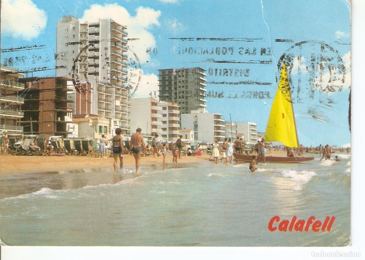 Cartoline: Postal 038425 : Costa Dorada - Tarragona. Calafell. Playa - Varios