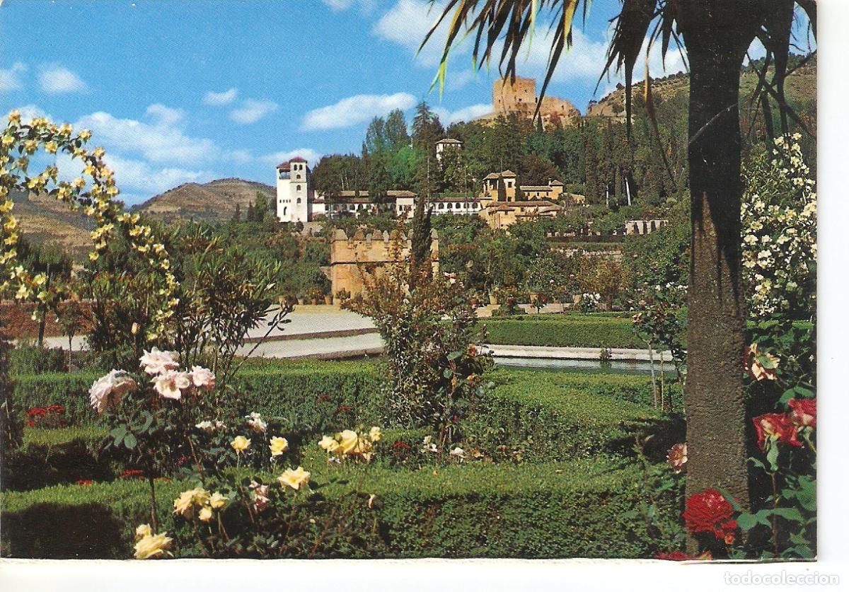 Postales: Postal 038718 : Granada. Generalife. Vista desde el Partal - Varios