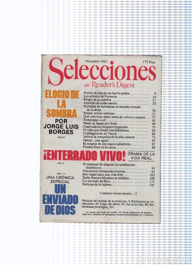 Postales: Selecciones del Readers Digest: 1984 diciembre - varios