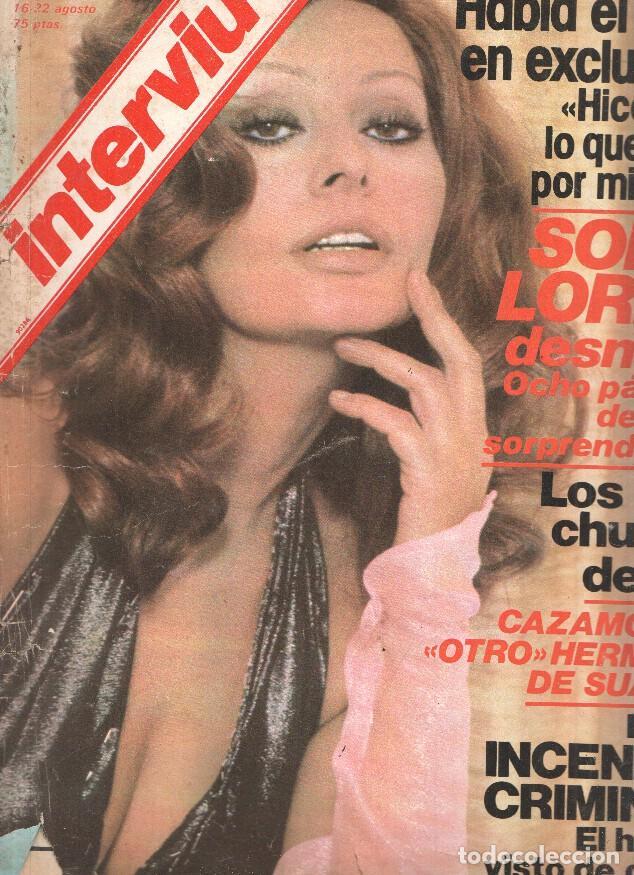 Postales: INTERVIU, Numero 0170: SOFIA LOREN, (cello lado lomo, cubierta suelta y algo estropeada) - Varios
