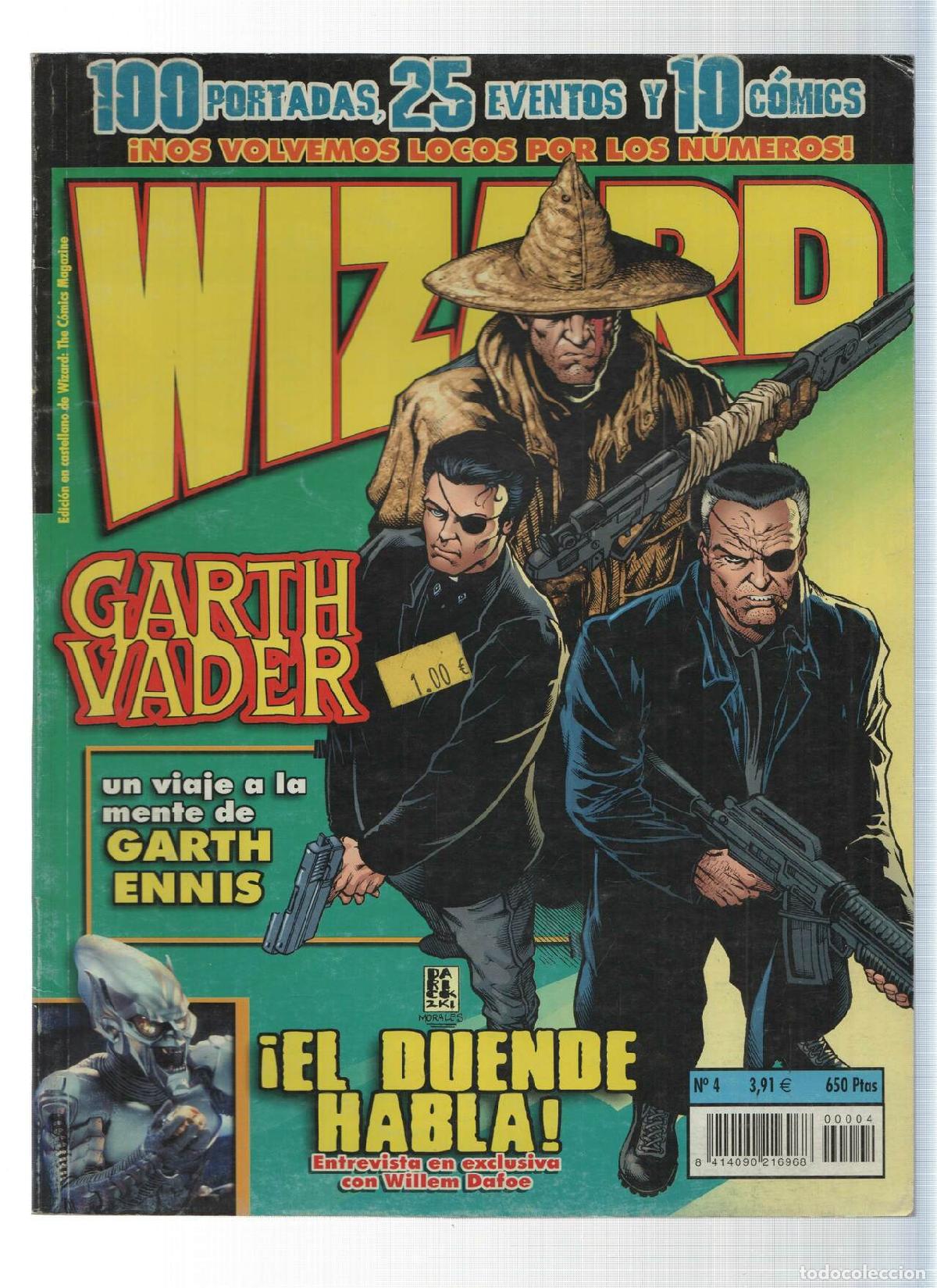 Postais: Revista: WIZARD, La revista de Comics, Numero 04: Entrevista con Willem Dafoe (4 de Junio 2002) - Va