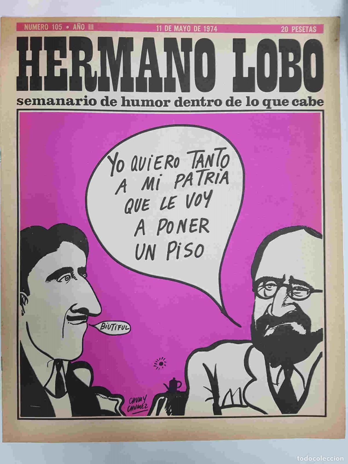 Postales: Hermano Lobo numero 105: portada de Chumy Chumez - Forges-Gila-Summers-etc