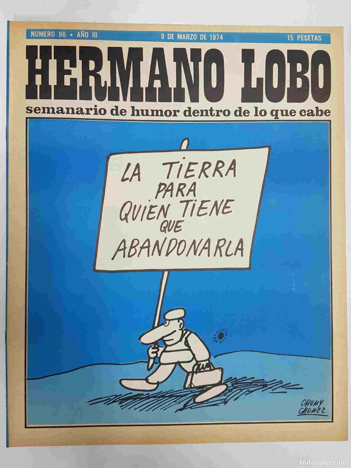 Cartoline: Hermano Lobo numero 096: portada de Chumy Chumez - Forges-Gila-Summers-etc