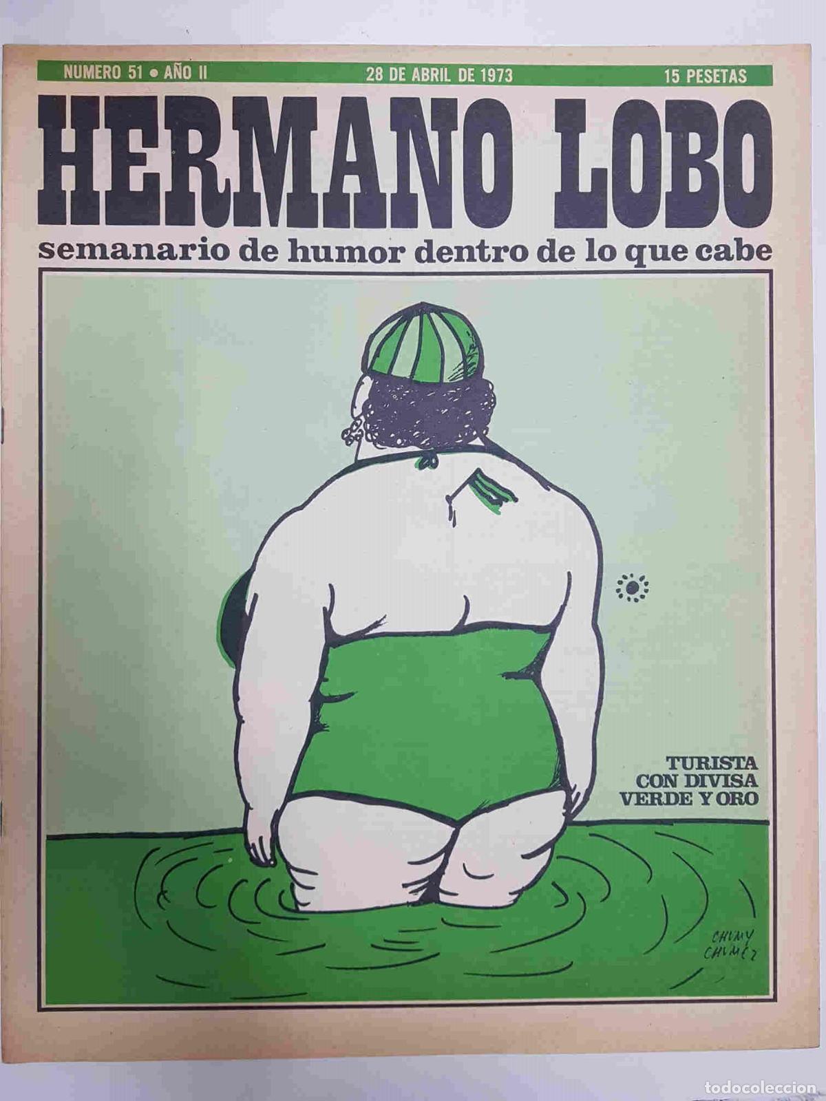 Postales: Hermano Lobo numero 051: portada de Chumy Chumez - Forges-Gila-Summers-etc