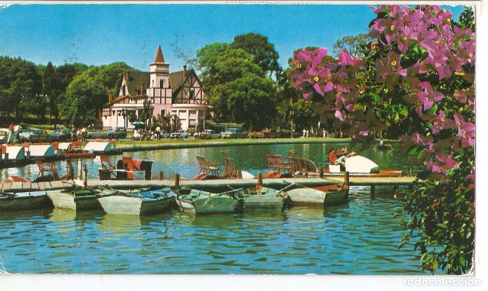 Postcards: Postal 039666 : Buenos Aires. Lago y Confiteria El Rosedal en el parque 3 de febrero - Varios