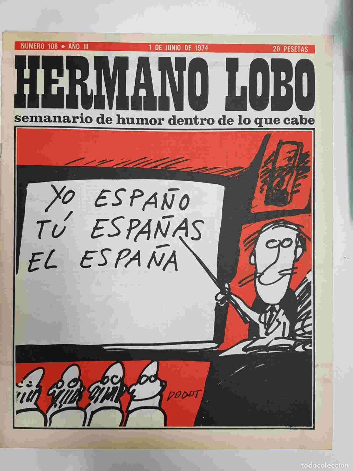Cartoline: Hermano Lobo numero 108: portada de Dodot - Forges-Gila-Summers-etc