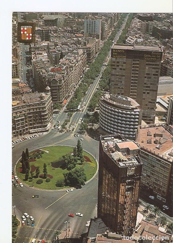 Postkarten: Postal 040050 : Barcelona. Plazara Calvo Sotelo. Vista aerea - Varios