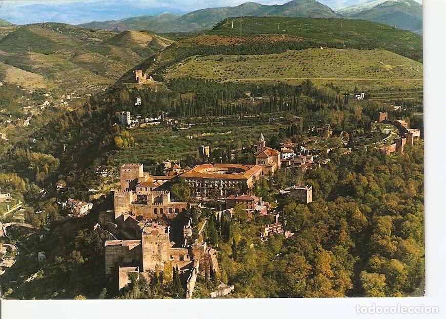 Postais: Postal 039937 : Granada. Vista aerea de la Alhambra y Sierra Nevada - Varios