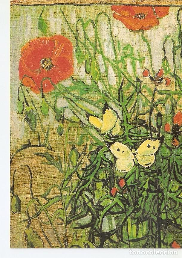 Postales: Postal 041296 : Vincent van Gogh Poppies with Butterflies 1890. Amsterdam Rijksmuseum Vincent van Go