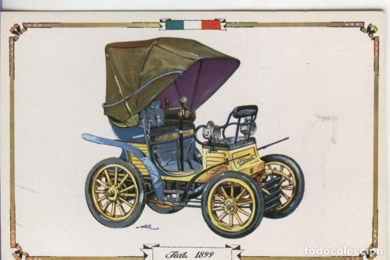 Postales: Postal 000025: antigua coche: Fiat 1899 - Varios