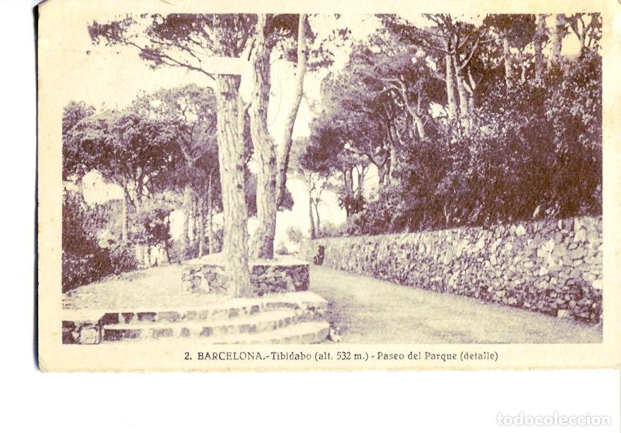 Cartoline: Postal 016506: BARCELONA - Tibidabo Paseo del Paque - Varios