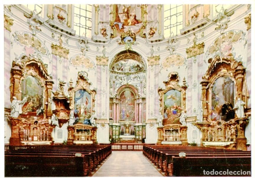 Postais: Postal 016717: ALEMANIA ETTAL - Vista del Claustro del monasterio de ETTAL - Varios