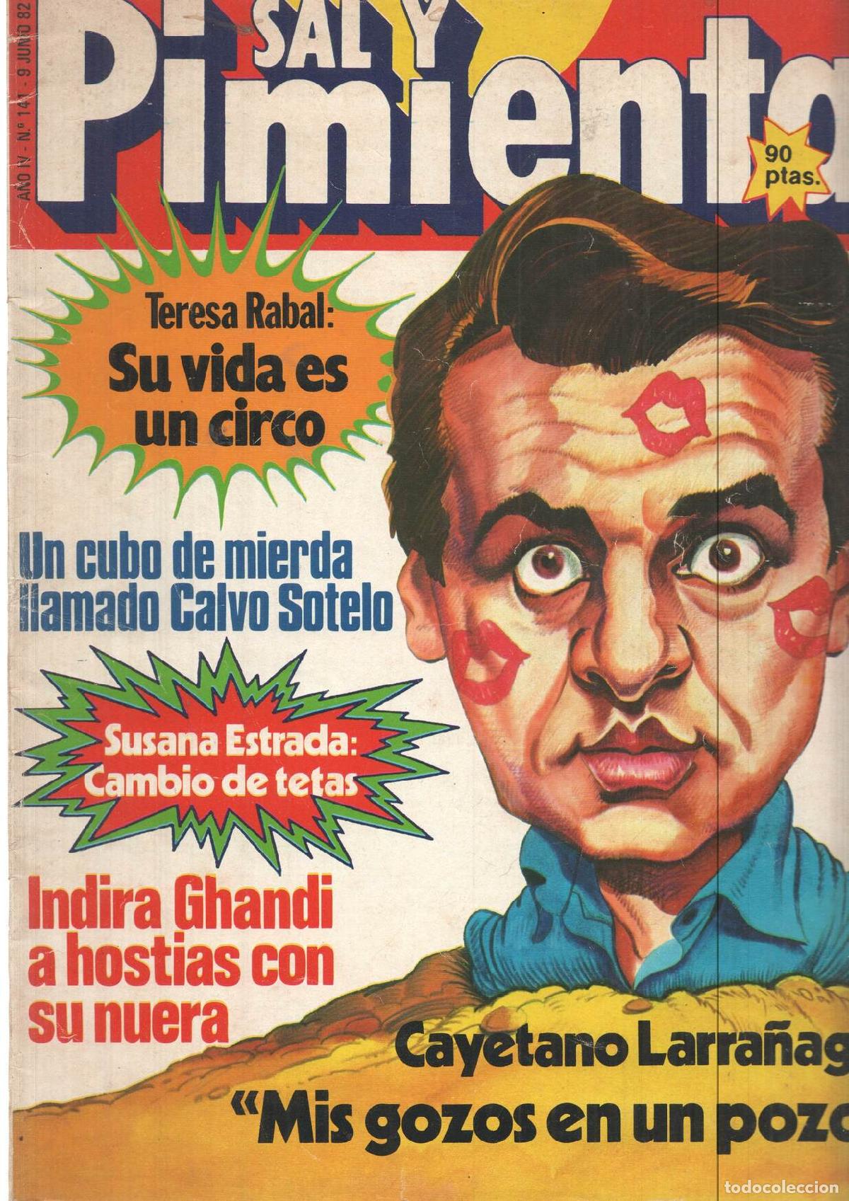 Postkarten: Revista Sal y Pimienta: num 141, a&ntilde;o IV - 9 junio de 82. Estrella fulgurante: Lola Flores