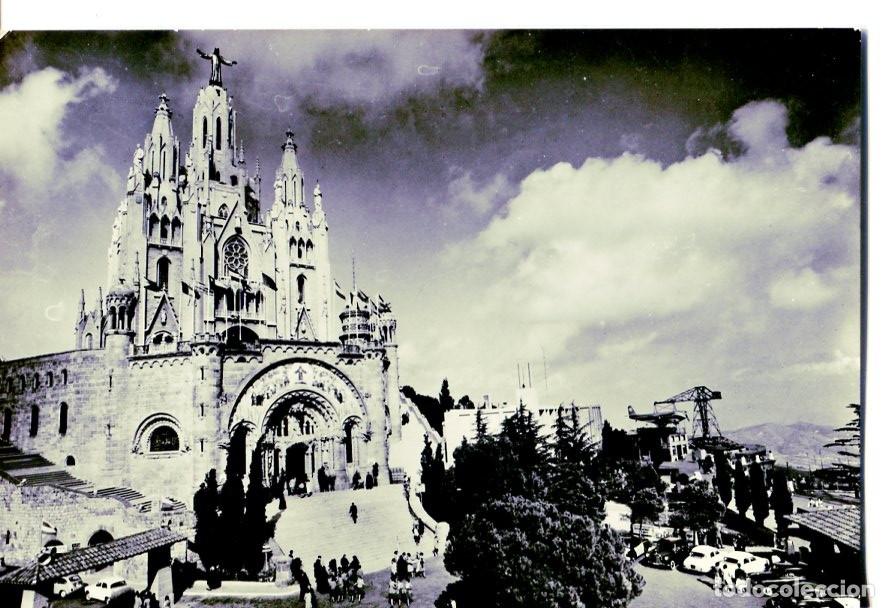 Postales: Postal 016486: BARCELONA - Tibidabo Templo expiatorio del Sagrado Corazon - Varios