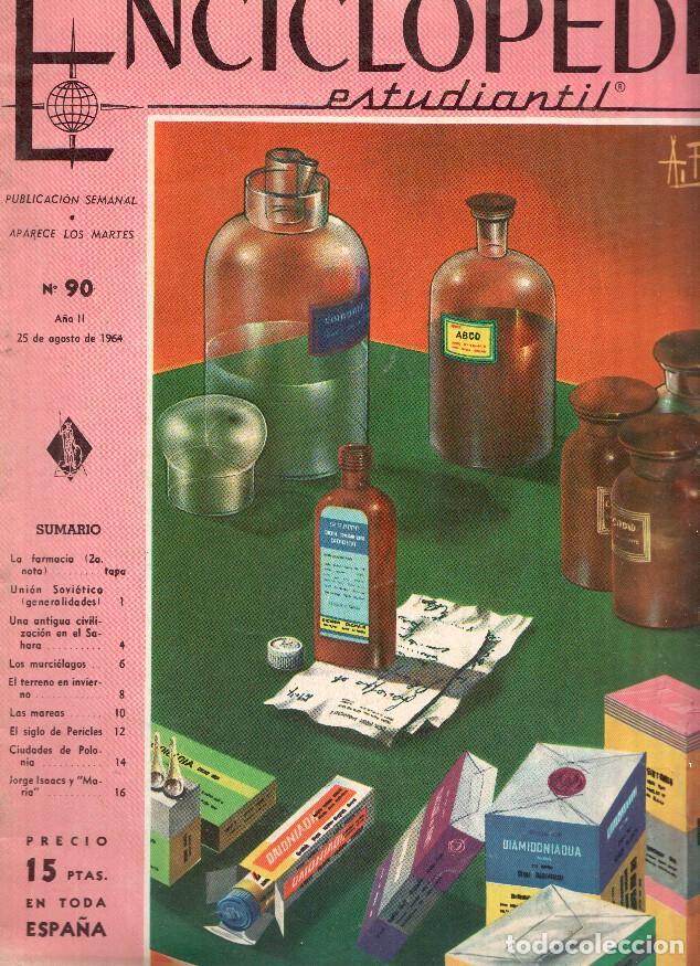 Cartoline: Enciclopedia Estudiantil numero 090 (1964): Jorge Isaac y Maria, Ciudades de Polonia, El siglo de Pe