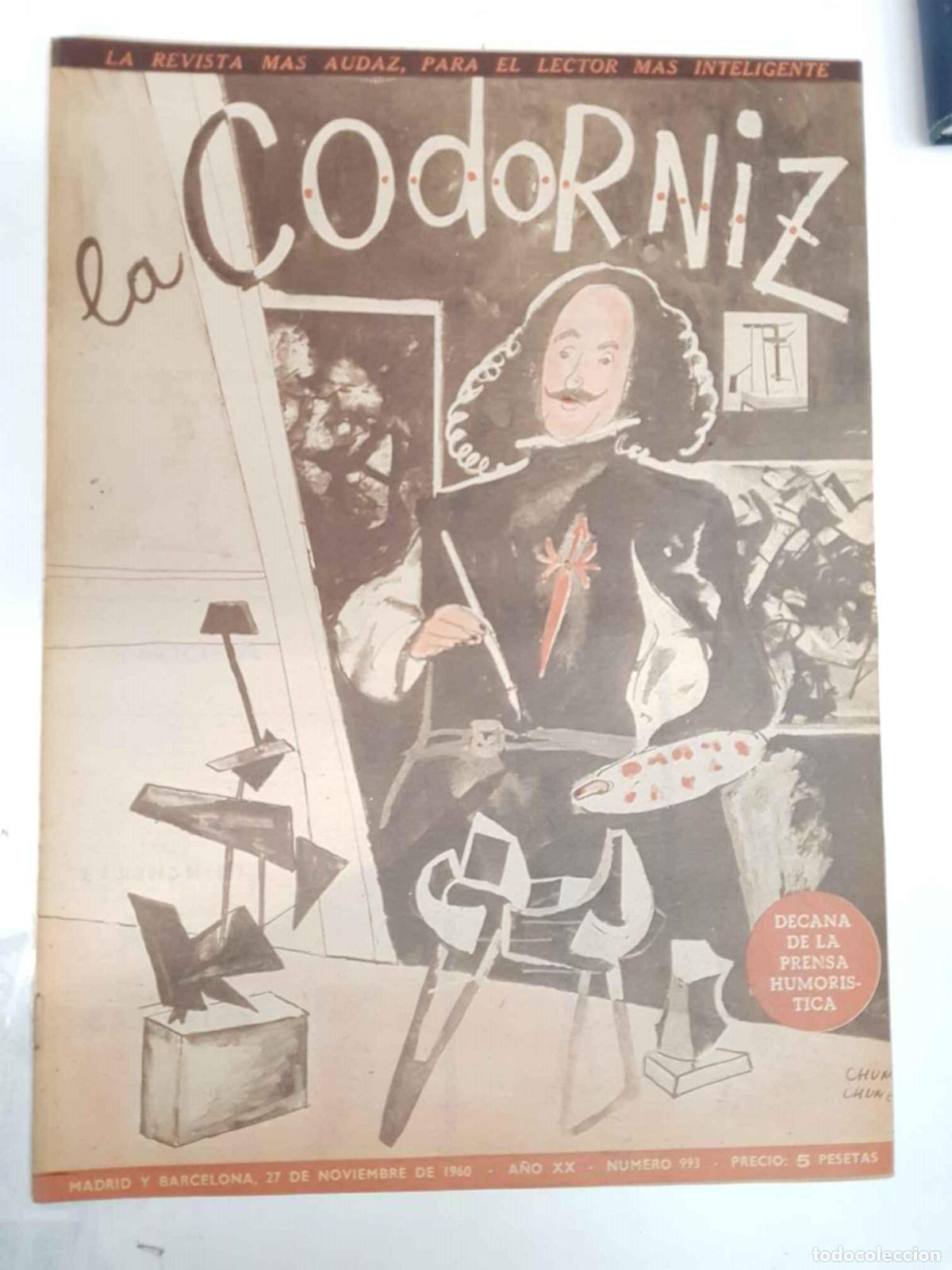 Postales: Revista la Codorniz: num 0993, A&ntilde;o XX, 27 de noviembre de 1960