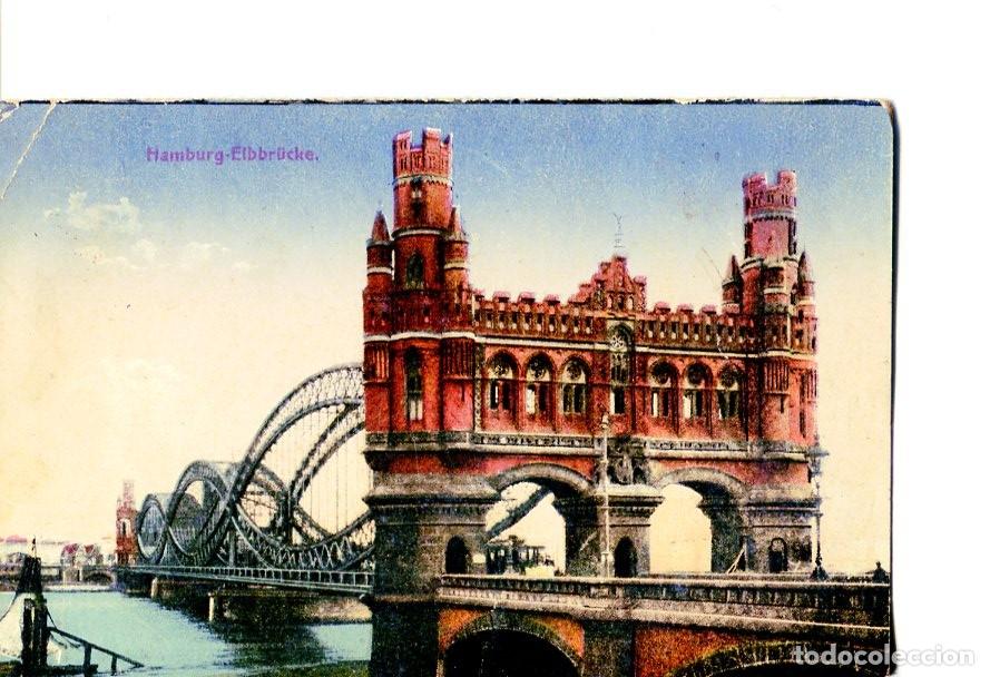 Postkarten: Postal 016505: HAMBURG - Puente de Elbbrucke - Varios