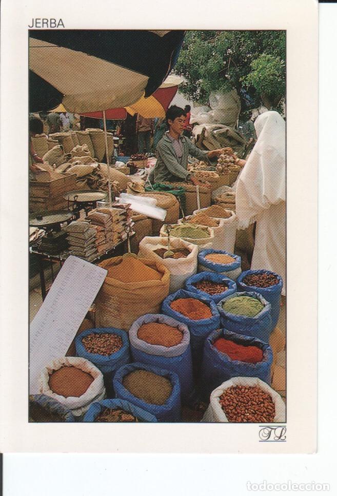 Postkarten: Postal 016965: JERBA Tunez - Houmt Souk The spice market - Varios