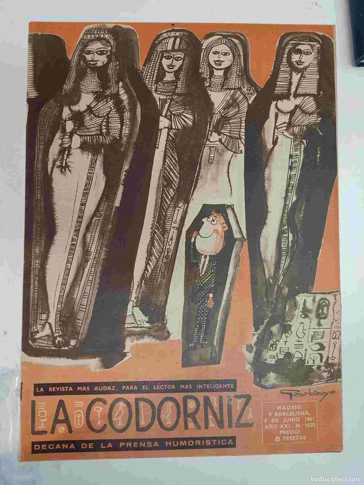 Postales: Revista la Codorniz: num 1020 A&ntilde;o XXI, 4 de Junio de 1961