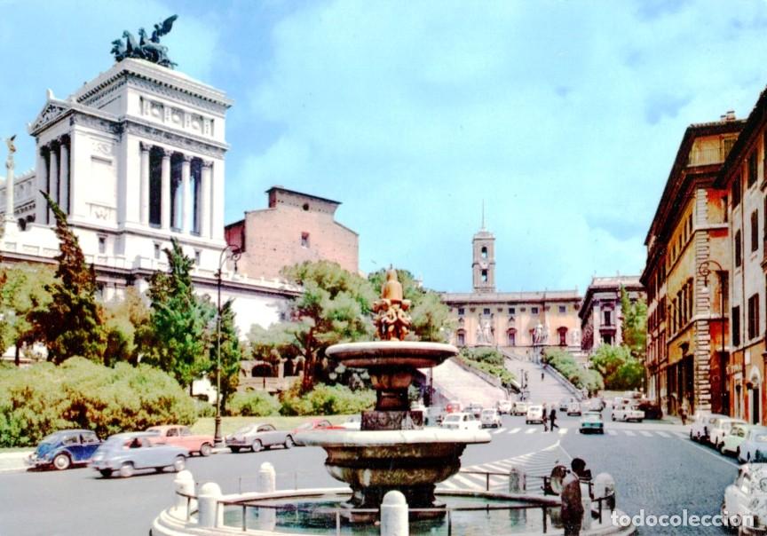 Postales: Postal 016687: ROMA - Piazza Ara Coeli - Varios - Foto 1