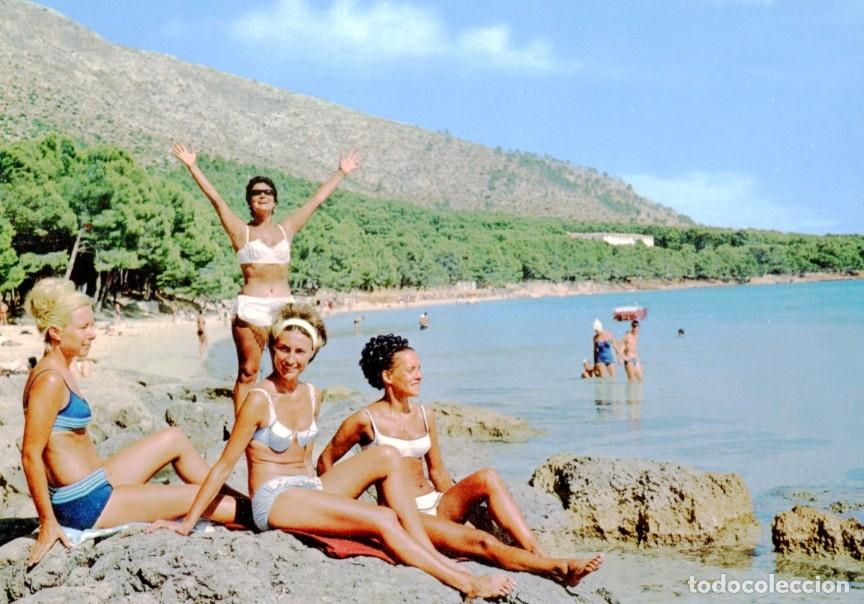 Postcards: Postal 016694: MALLORCA - Playa de Formentor Turistas en la playa - Varios