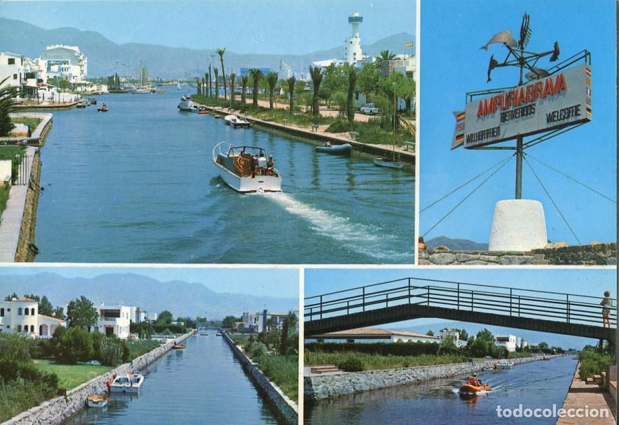 Cartoline: Postal 016792: AMPURIABRAVA Costa Brava - Canal Principal y zonas residenciales - Varios