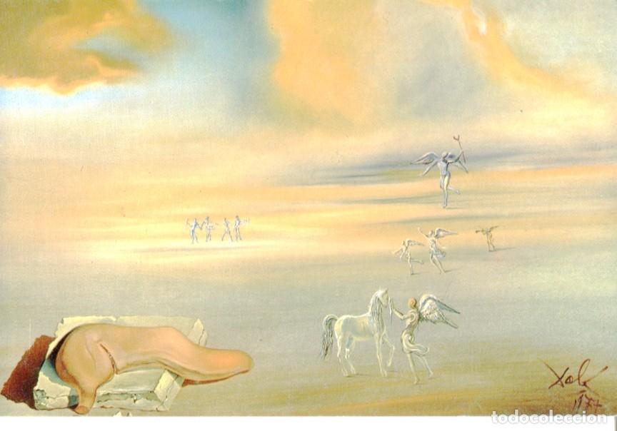 Postales: Postal 016716: DALI - Pintura de Dali MONSTRUO BLANDO EN PAISAJE ANGELICO - Varios