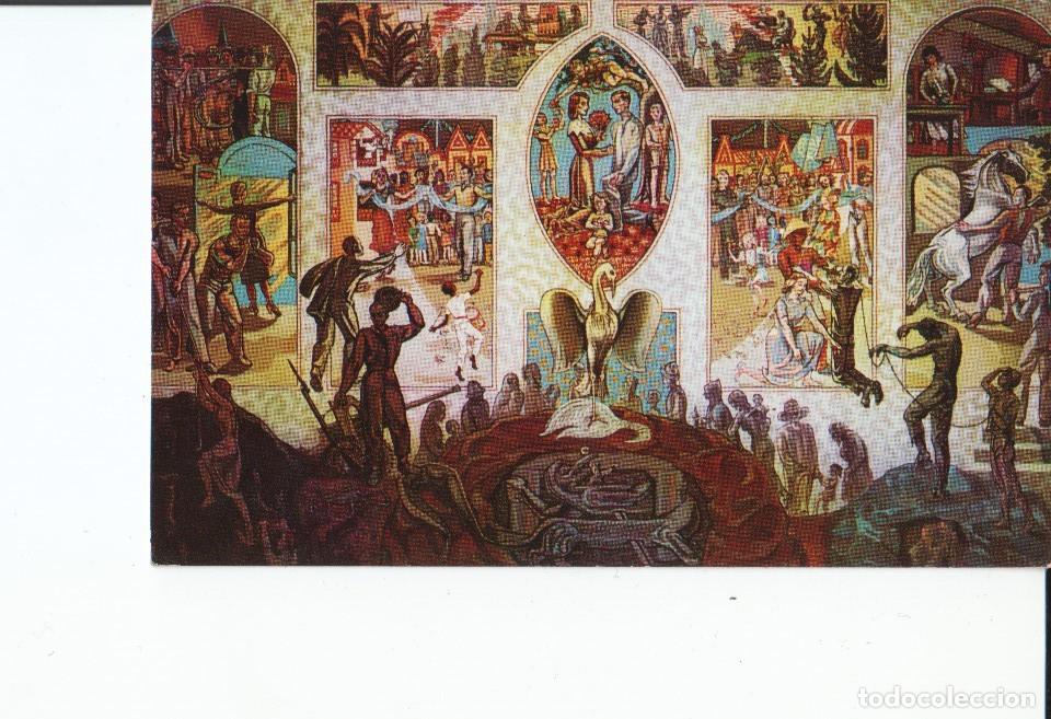 Postales: Postal 016879: NEW YORK - The mural in the Security Chamber at United Nations Headquarters - Varios