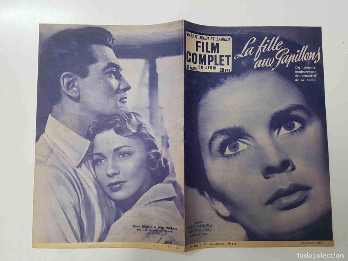 Cartoline: Revista: Film Complet num 408 (1953) - La fille aux papillons. Portada: Jean Simons