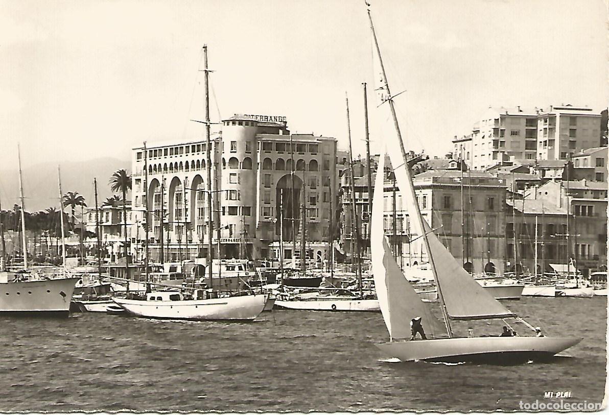 Postales: Postal 50549: CANNES - Veleros y Hotel Mediterranee - Varios