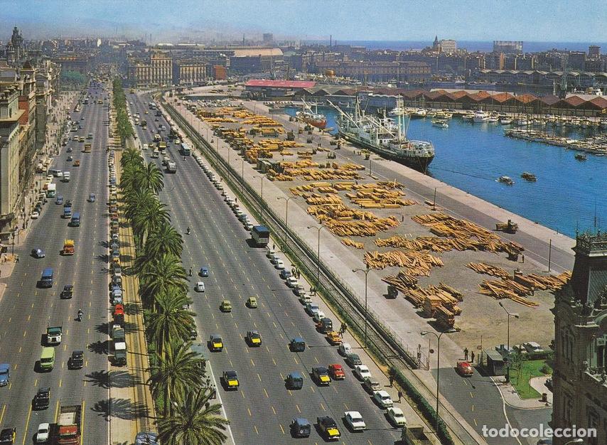 Postales: Postal 60128: Paseo de Colon (Barcelona) - Varios