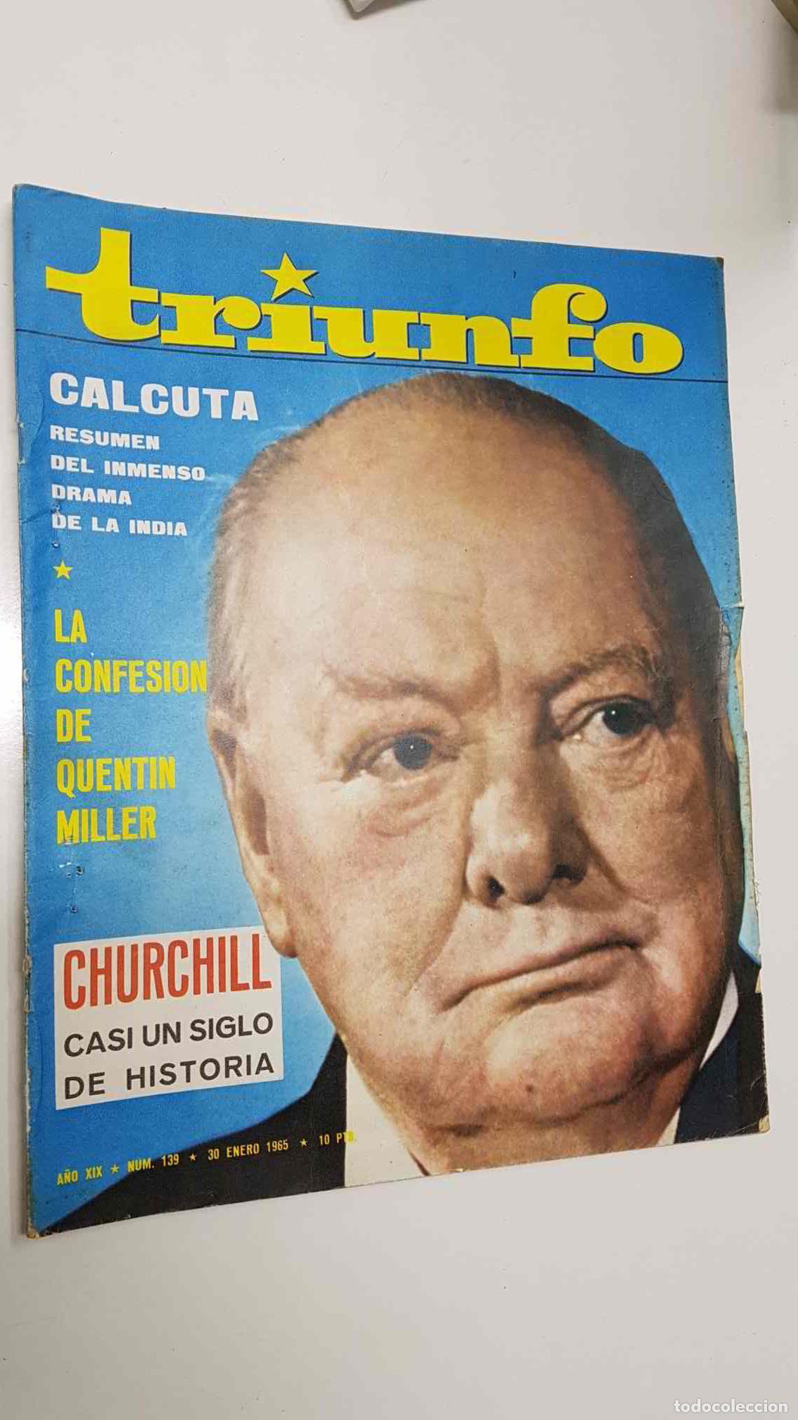 Postais: Revista Triunfo a&ntilde;o XIX num 139 (30-1-65) - La confesion de Quentin Miller, Churchill casi un siglo