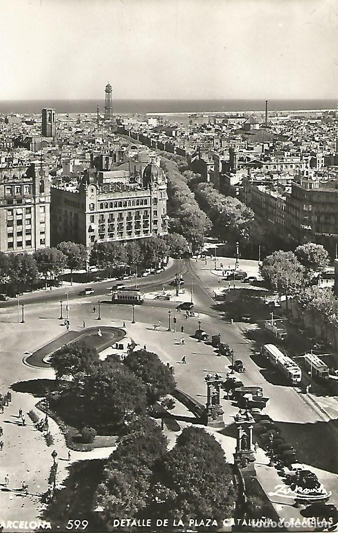 Postales: Postal 51072: BARCELONA - Plaza de Catalu&ntilde;a - Varios