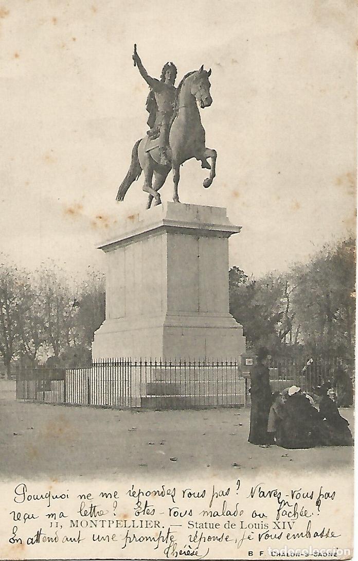 Postcards: Postal 51138: MONTPELLIER - Estatua ecuestre - Varios