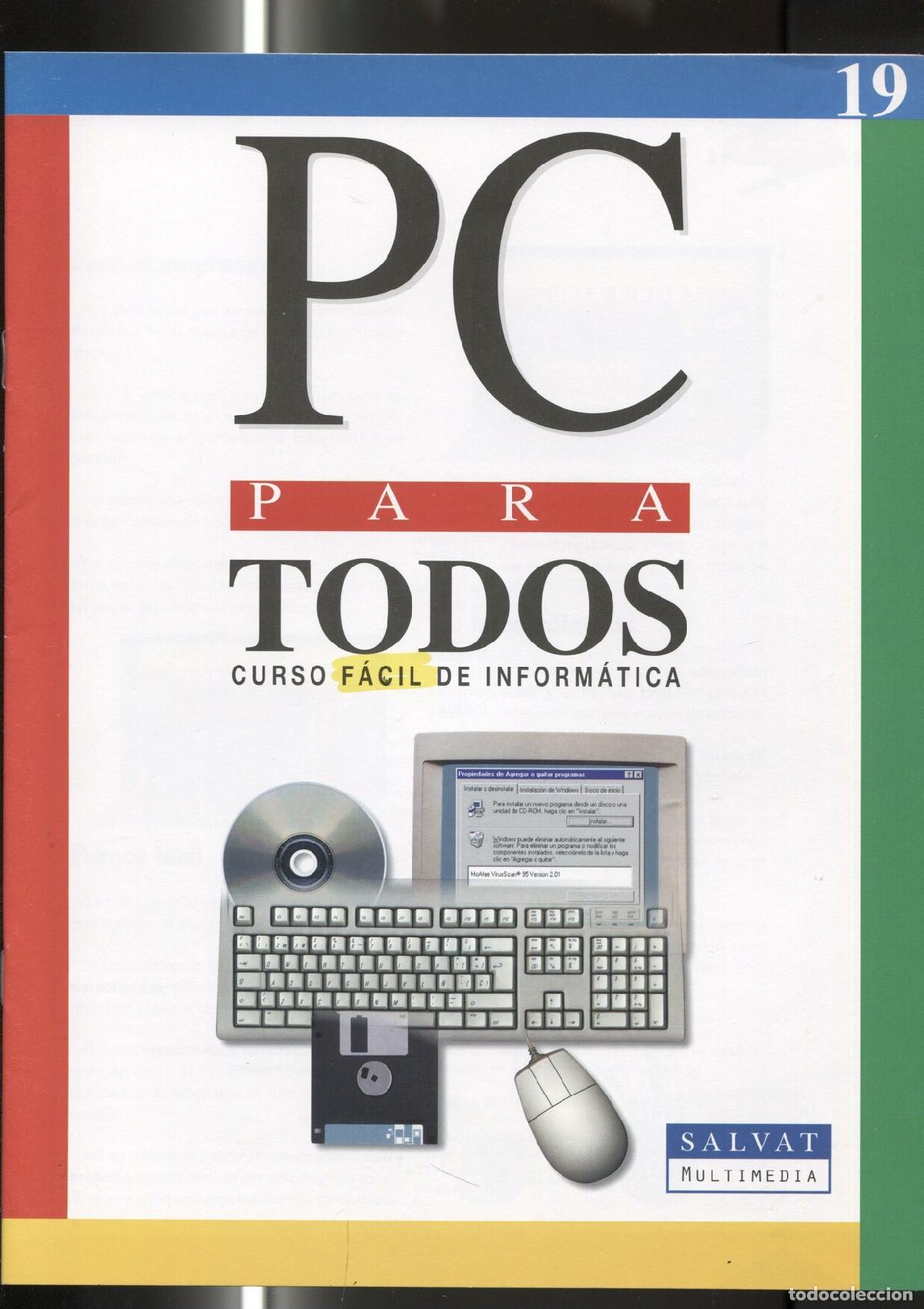 Postales: Fasciculo numero 19 del curso facil de informatica PC PARA TODOS - varios