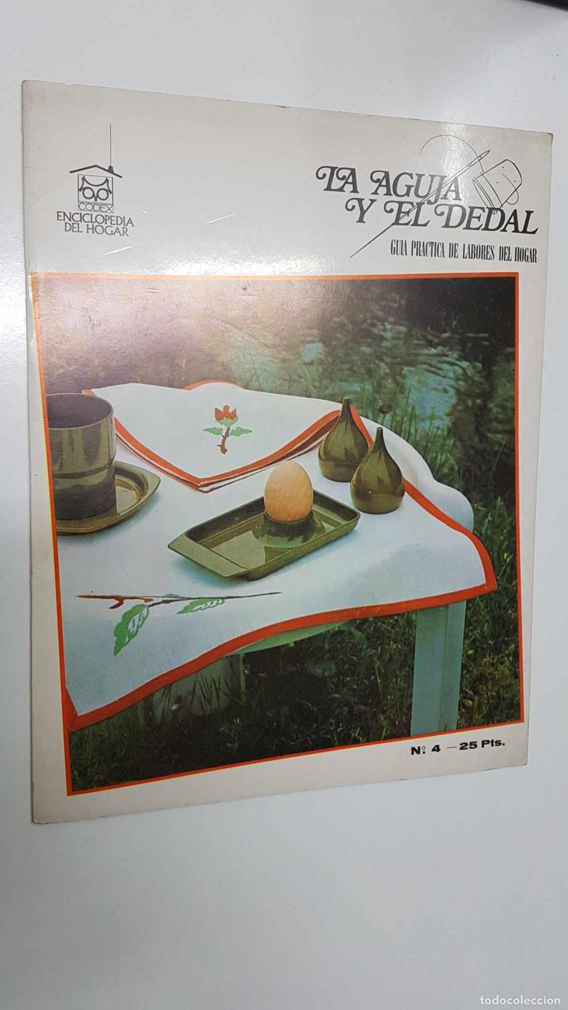 Postales: Enciclopedia del Hogar: fasciculo num 4 de La aguja y el dedal. Conjunto para el pan y el vino - la