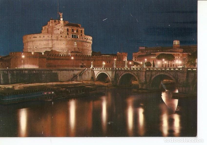 Postcards: Postal 041319 : Roma. Castle S. Angel - by night - Varios