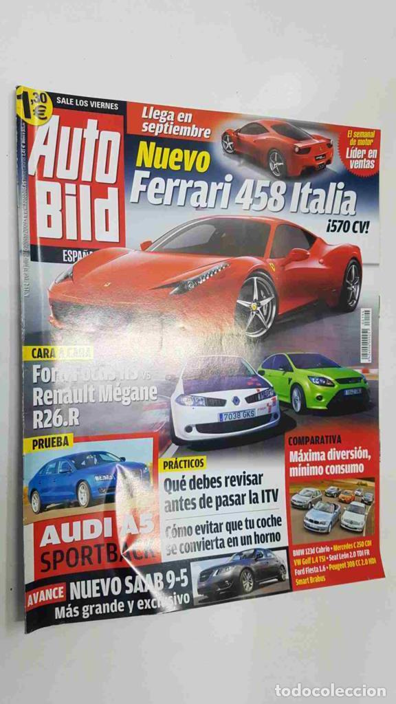 Postales: Autobild: num 194 31/7/2009 - Practicos: que debes revisar antes de pasar la ITV, Nuevo Ferrari 458