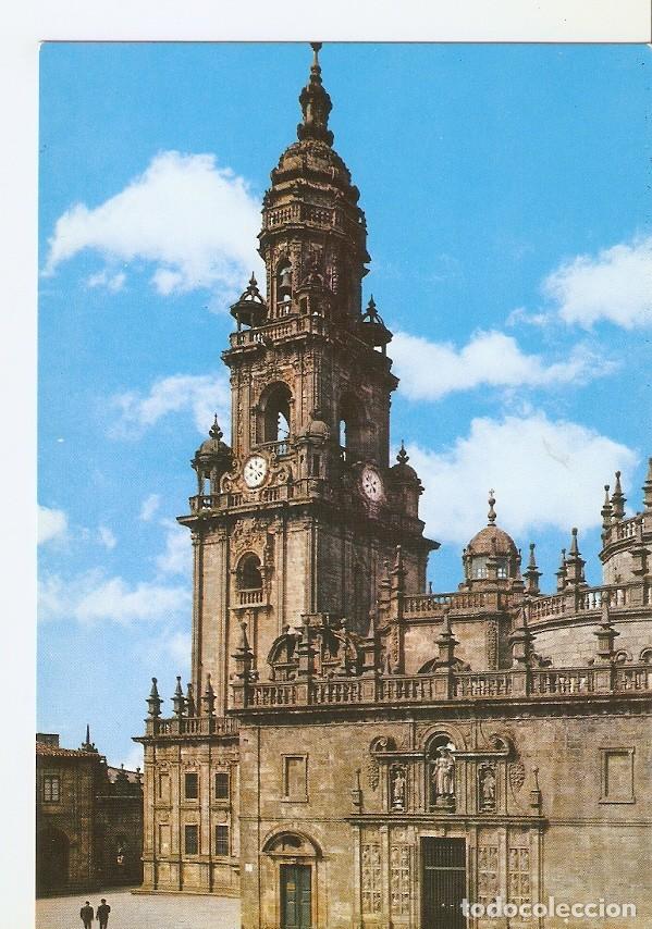 Postales: Postal 042129 : Santiago de Compostela. Catedral. Torre del Reloj y Puerta Santa - Varios