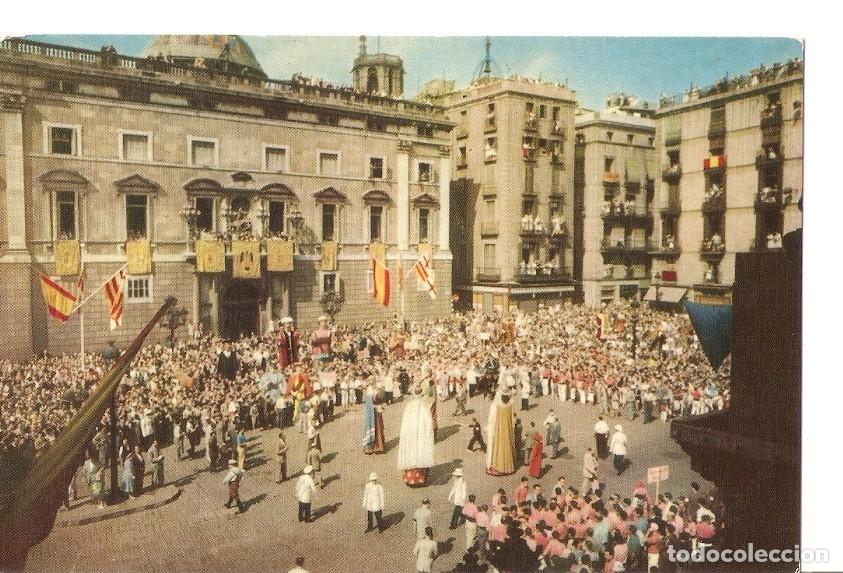 Postales: Postal 042402 : Barcelona. Festival Folklorico en la Plaza San Jaime - Varios
