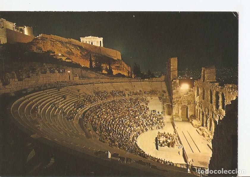 Postcards: Postal 042608 : Athens. Acropolis and Odeon of Herod Atticus illuminated - Varios
