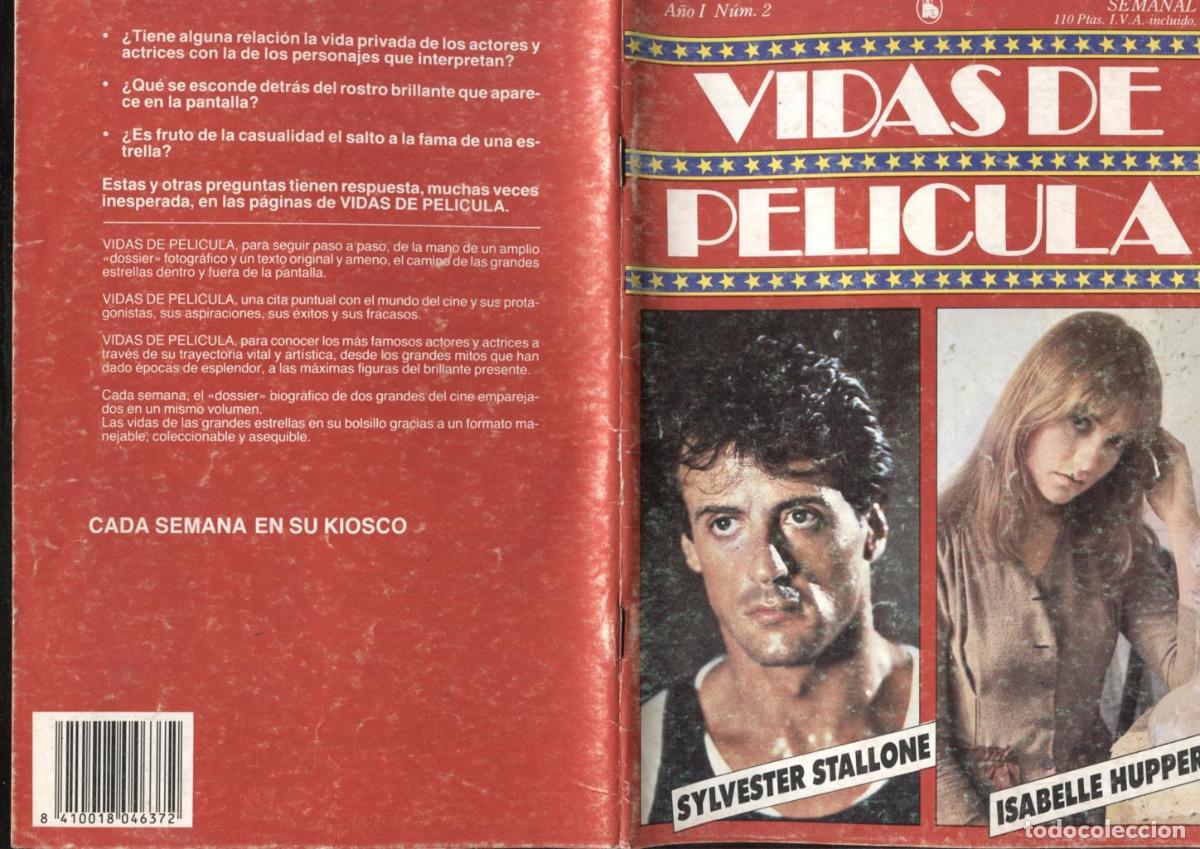 Postkarten: Vidas de peliculas numero 02: Sylvester Stallone y Isabelle Huppert - Varios
