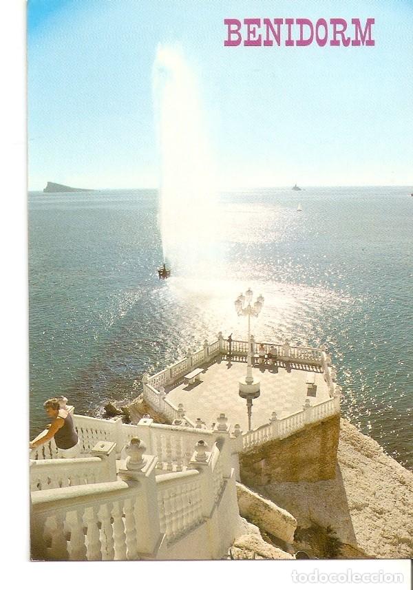 Postales: Postal 042880 : Benidorm (Espa&ntilde;a). Vista del Castillo y Geiser - Varios