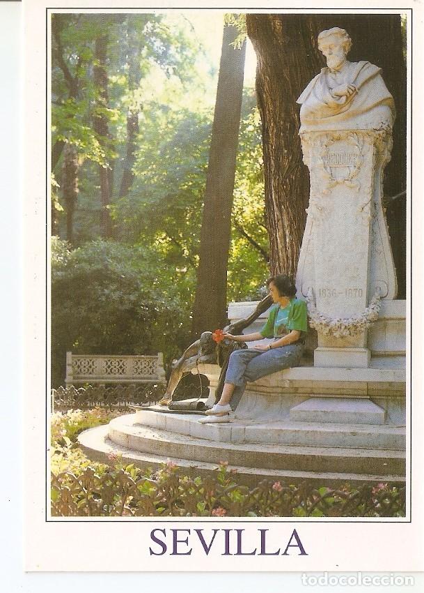 Postales: Postal 043022 : Sevilla. Parque Ma; Luisa. Monumento a Becquer - Varios