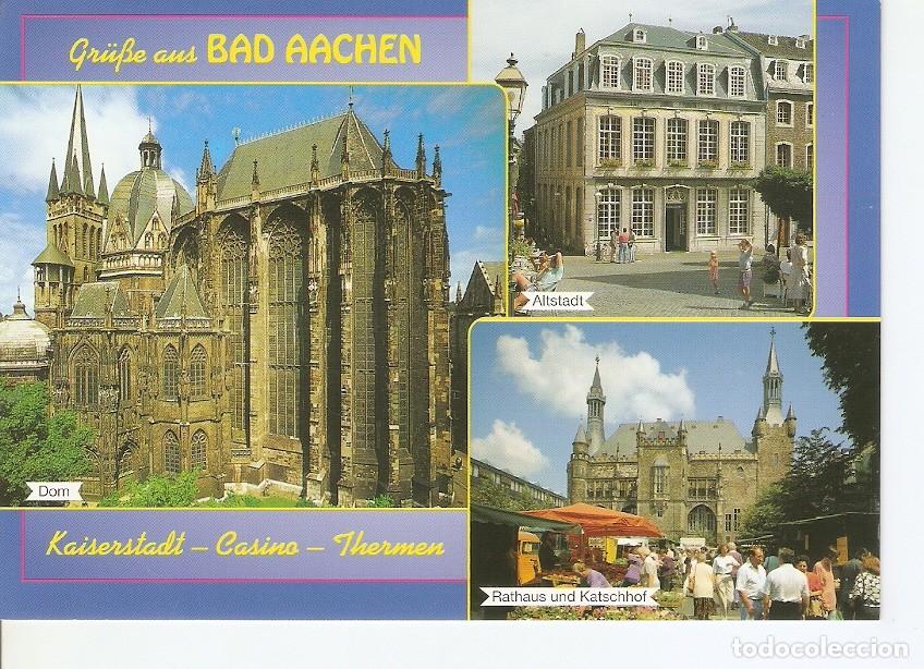 Cartes Postales: Postal 043241 : GruBe aus Bad Aachen. Kaiserstadt - Casino - Thermen - Varios