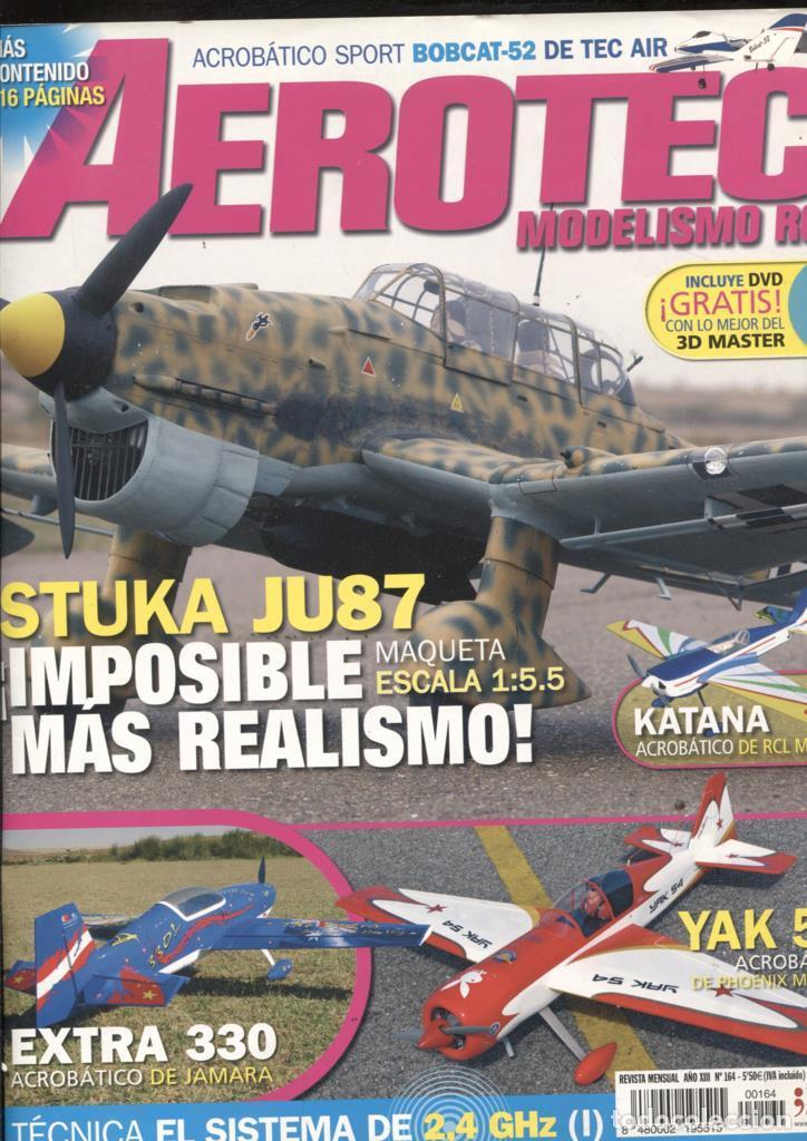 Postais: Revista Aerotec modelismo RC numero 164: Acrobaticos Yak 54m Extra 330, Katana - varios