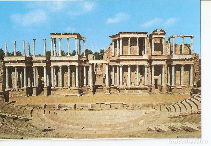 Cartes Postales: Postal 043192 : Merida (Badajoz). Teatro romano - Siglo I antes de J.C. - Varios